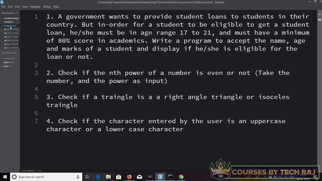 PFB #26 - Practical Exercise in Python (Conditional Statements) смотреть онлайн