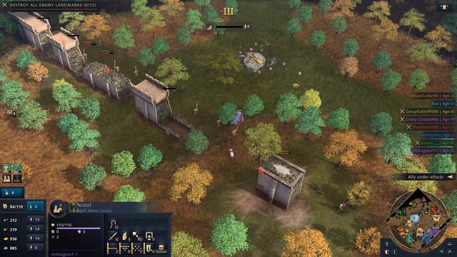 Age of Empires 4 - 4v4 MASSIVE BASE ATTACK | Multiplayer Gameplay смотреть онлайн