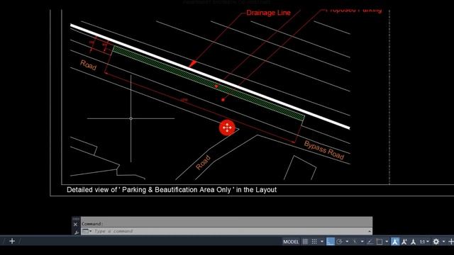 AutoCAD view of Parking Layout Drawing смотреть онлайн