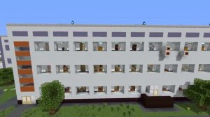 Я построил точную копию своей школы в майнкрафт ( Minecraft )
