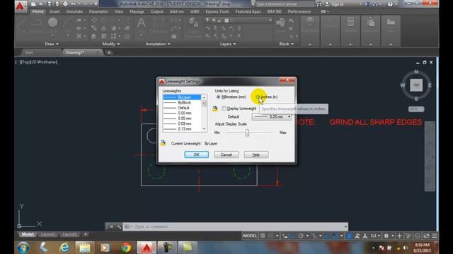 AutoCAD I 05-15 Setting Layer Lineweight смотреть онлайн