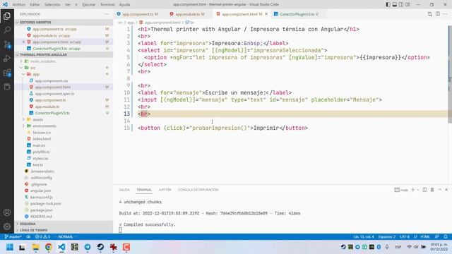 Angular e impresora térmica - Imprimir tickets desde TypeScript смотреть онлайн