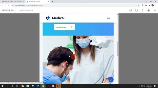 Medical Center : Free Bootstrap 4 HTML5 Medical & Healthcare Website Template смотреть онлайн