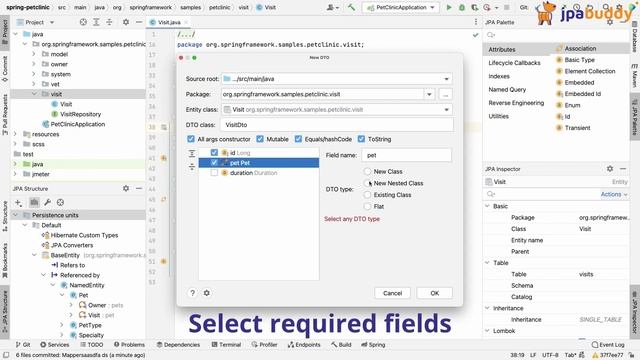 DTOs Generation along with Hibernate Validations & Lombok Annotations | JPA Buddy смотреть онлайн