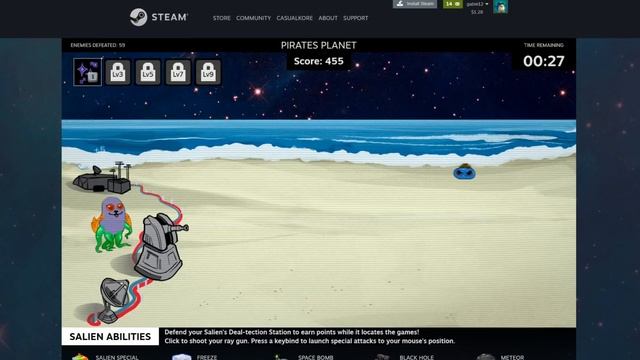 Saliens gameplay (The Summer sale Steam game) смотреть онлайн