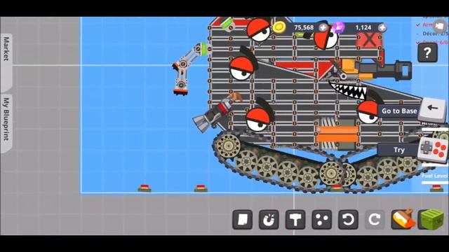 Super Tank Rumble Creations - The Faceless - Monster Tank Boss From Death Labyrinth Level 6 смотреть онлайн