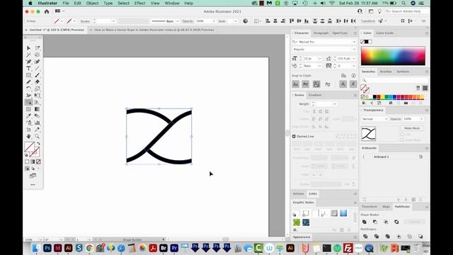How to Make a Vector Rope in Adobe Illustrator смотреть онлайн