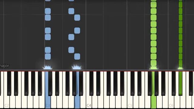 Blues - Easy Piano Tutorial (Synthesia) смотреть онлайн
