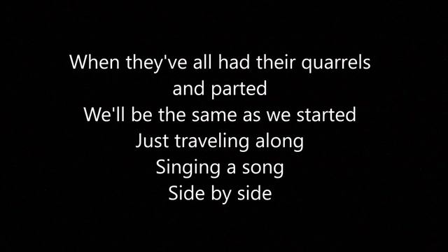 Side by Side Lyrics смотреть онлайн