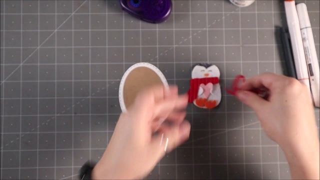 Felt Penguin Card - Sharing The Creative Heart Creativation 2020 - Wed Card Making Series #50