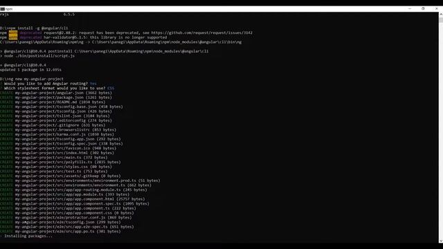 Creating Angular project using cli command смотреть онлайн