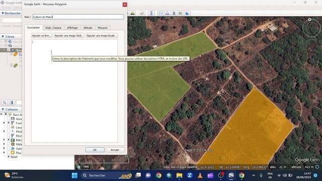 Délimiter son terrain agricole et ses zones de culture avec Google Earth смотреть онлайн
