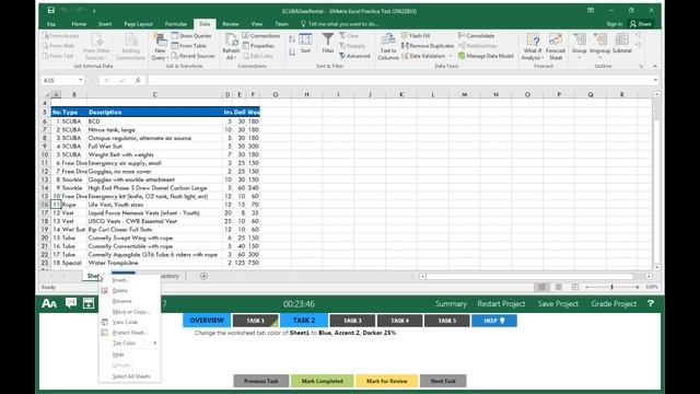 Excel 2016 Exam 1 - Project 1 смотреть онлайн