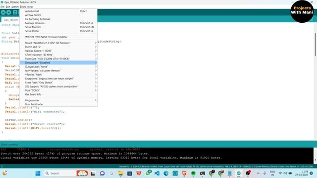 Realtime Location Tracking System Using Gps Neo6m And Nodemcu || Nodemcu Esp8266 and GPS NEO6m смотреть онлайн