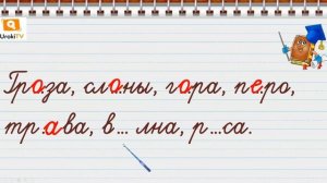 Правописание гласных в ударных и безударных слогах. Русский язык 1 класс