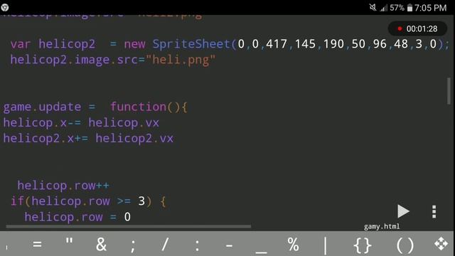 Javascript Helicopters let's fly / Html5 canvas game development. смотреть онлайн