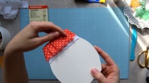 Скрапбукинг. Мастер-класс: магнит на холодильник своими руками, подарок на 8е марта.