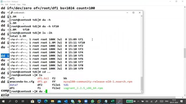 Linux Compression and Archiving tar part2 смотреть онлайн