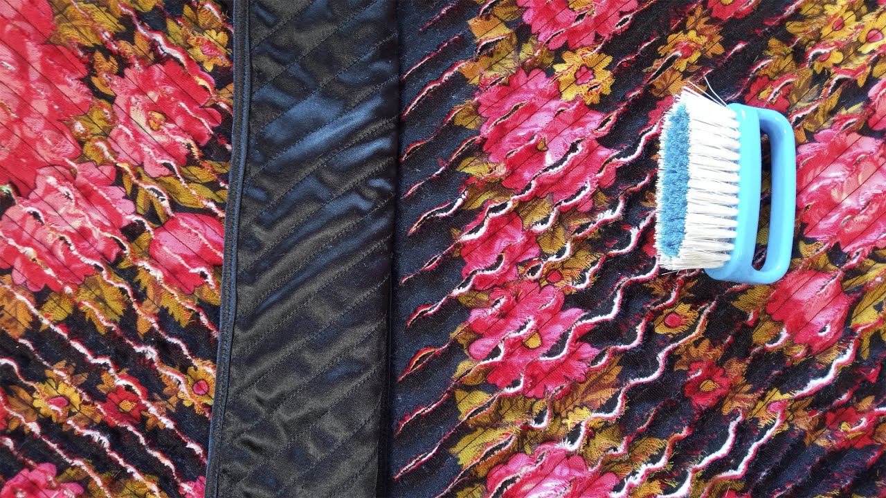 Шьем жилет с павлопосадского платка в технике синель смотреть онлайн