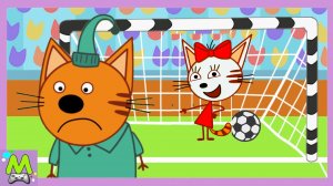 Раскраски с Тремя Котами.Учим Цвета и Играем в Футбол.Кто Лучший Котик-Футболист.Мультик Игра