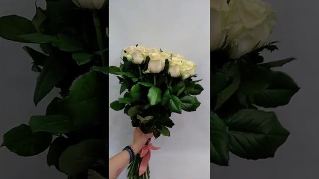 Букет из кремовых роз (сорт Талея) смотреть онлайн