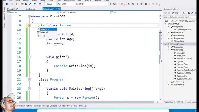 23. Access modifier - public private protected internal C# شرح смотреть онлайн