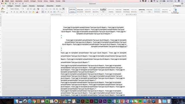 Absatzformatierungen In MS Word For Mac 2016