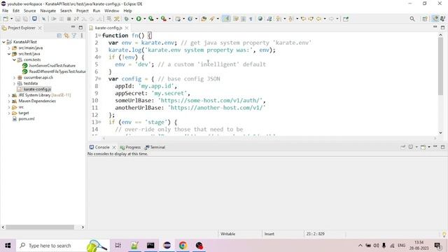 Use of karate-config.js config file Karate | REST API Testing Tutorials Beginners | Malayalam| #13 смотреть онлайн