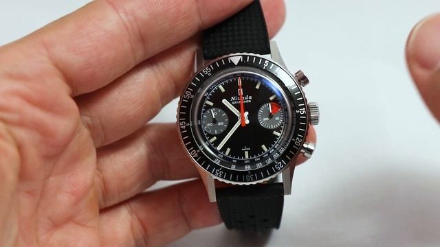 Vintage Chronograph Revived. Nivada Grenchen Chronomaster Orange Boy "SL". Watch Review. смотреть онлайн