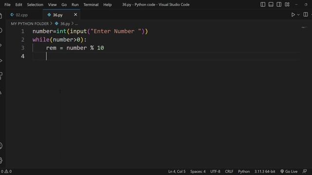 Write a Program to Print Reverse of integer Number in C++ | Python | C смотреть онлайн