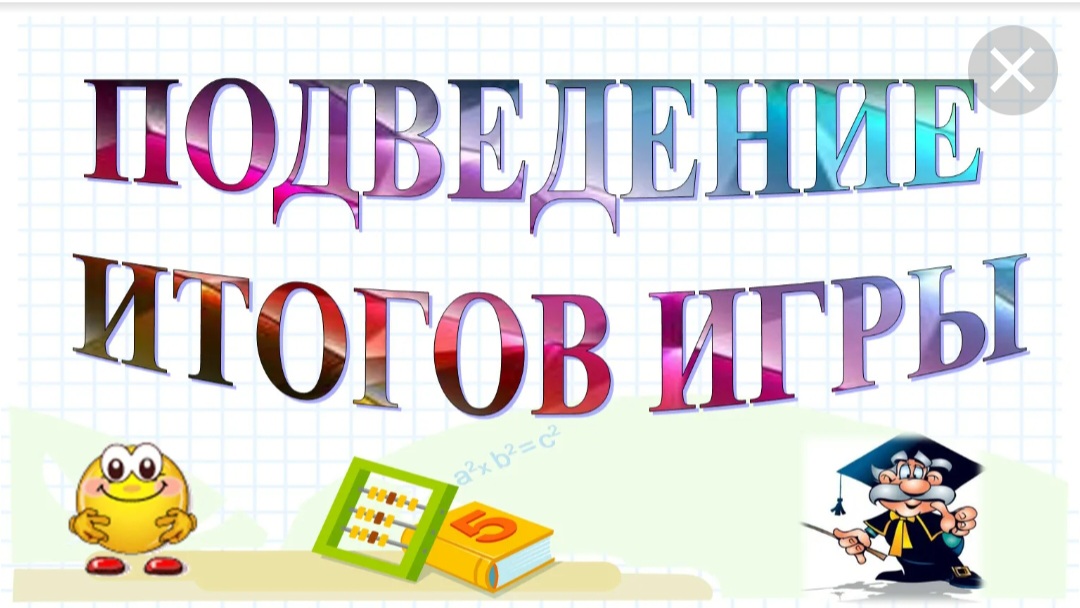Подведение итогов игры пробной викторины????