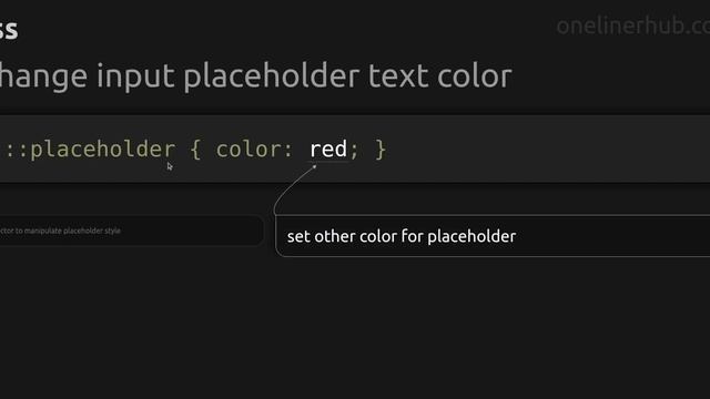 Change input placeholder text color #css смотреть онлайн