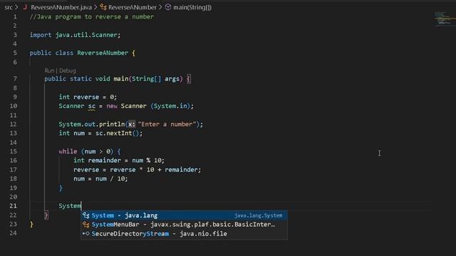 Java Program To Reverse a Number ( No talk, just code) смотреть онлайн