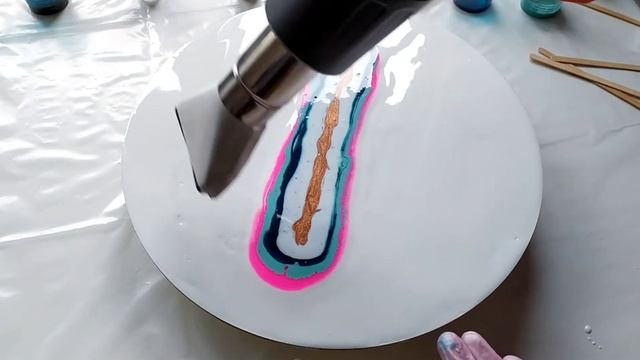 Техника Resin Art | Рисование эпоксидной смолой смотреть онлайн