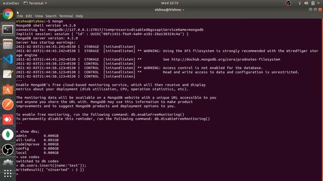Create Database & Drop Database | Part #3 | MongoDB tutorial in Hindi смотреть онлайн