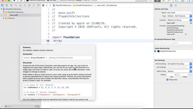 iOS Training in Hyderabad- Day 11- Part 1- Swift Collections - Arrays, Dictionaries and Sets смотреть онлайн