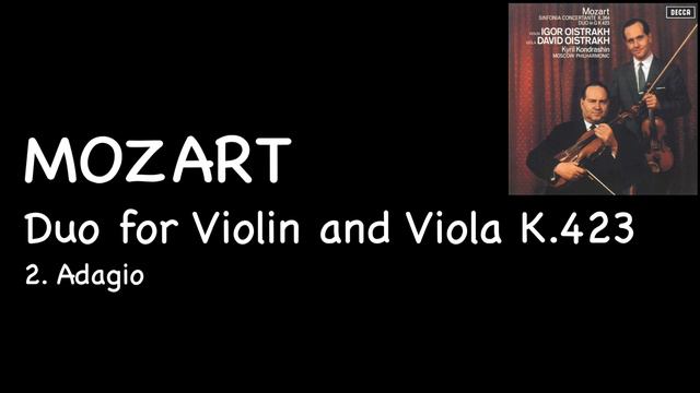 Mozart - Duo for Violin and Viola K.423 смотреть онлайн