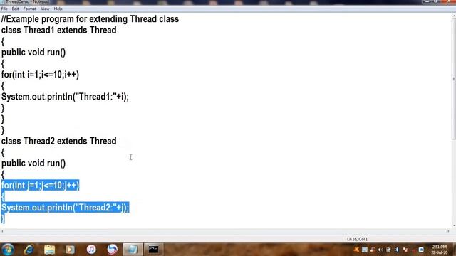 Extending Thread class in java||JAVA in Telugu Lecture-71 смотреть онлайн