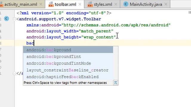 Android Custom Toolbar tutorial - ANDROID APP DEVELOPMENT TUTORIALS FOR BEGINNERS TELUGU смотреть онлайн