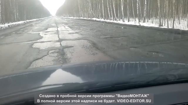 Беларусь.Трасса Калинковичи-Житковичи. А говорят что на Украине самые плохие дороги!!! смотреть онлайн