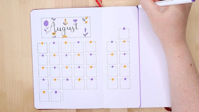 Plan With Me | August 2021 | Bullet Journal Set Up - Flower Print Theme смотреть онлайн