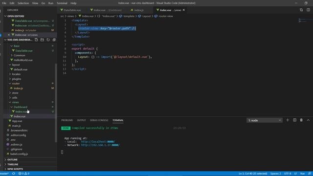 Vue Dashboard - 9 | DataTable Create смотреть онлайн