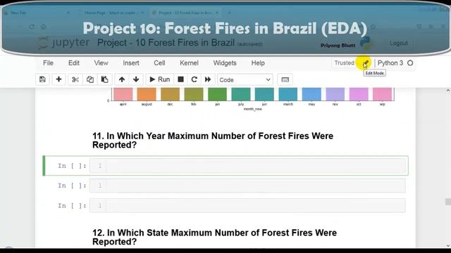 15. Project - 10 Forest Fires in Brazil | Python Pandas Project | Kaggle Dataset смотреть онлайн