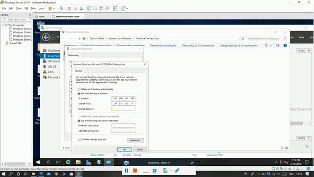 Window Server 2019 Training | How to Configure Static IP in server 2019 (Hindi-5) смотреть онлайн