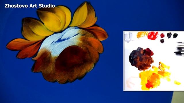 #21 How to Paint Rose flower in Oil | Как нарисовать РОЗУ маслом. Мастер-класс от Ларисы Гончаровой смотреть онлайн