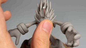 Create Super Silver with Clay / Sonic the hedgehog [kiArt]