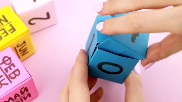 Оригами КАЛЕНДАРЬ с кубиками из бумаги | Origami Paper Block Calendar | DIY Котик Пушин смотреть онлайн