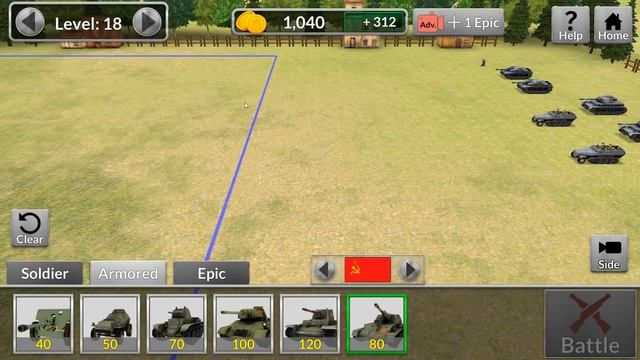 ТАНКОВЫЕ БАТАЛИИ Второй Мировой Войны на Андроид - Игра WW2 Battle Simulator # 3 смотреть онлайн