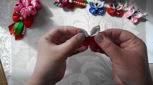 Как сделать бабочку из атласной ленты своими руками/DIY/бабочка из ткани.Бабочка канзаши.