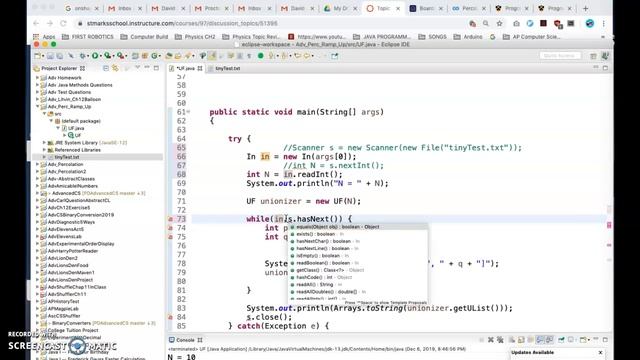 Java reading from a file with algs4 смотреть онлайн